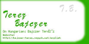 terez bajczer business card